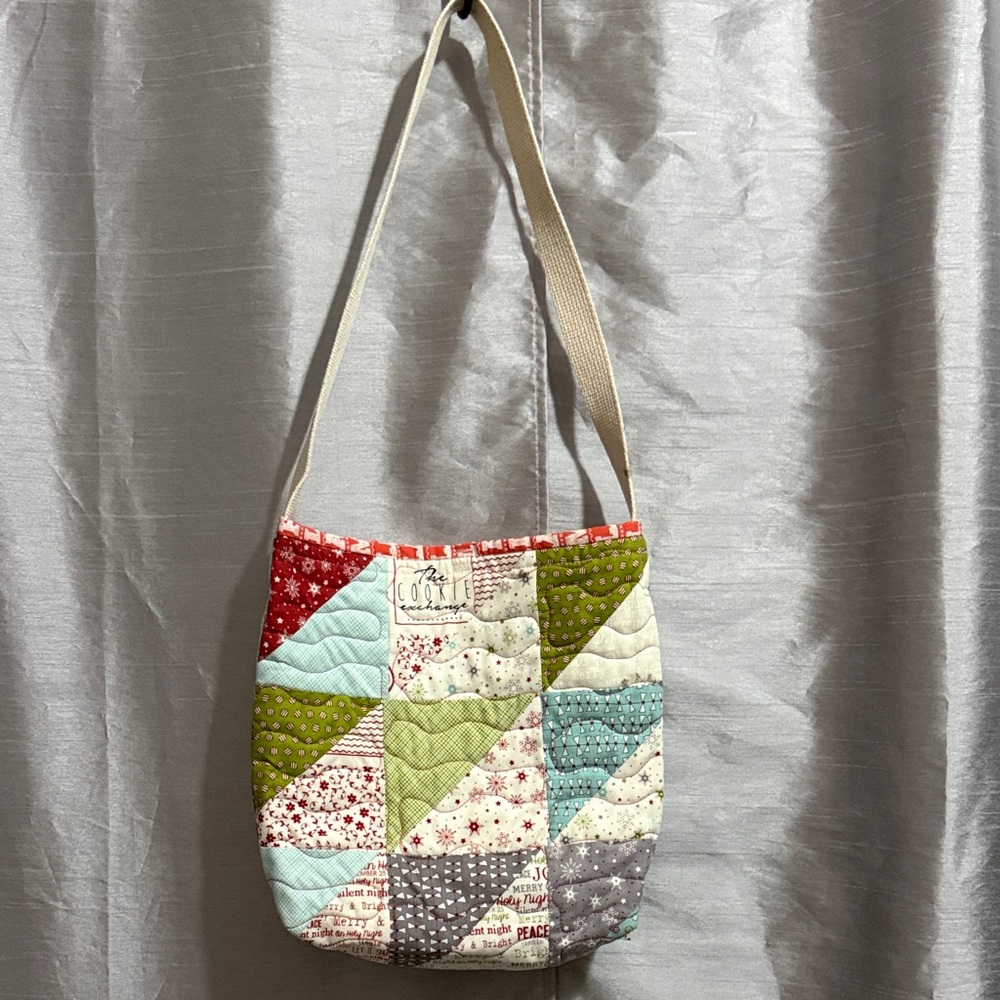 Quilted Patchwork Shoulder Bag - image 1